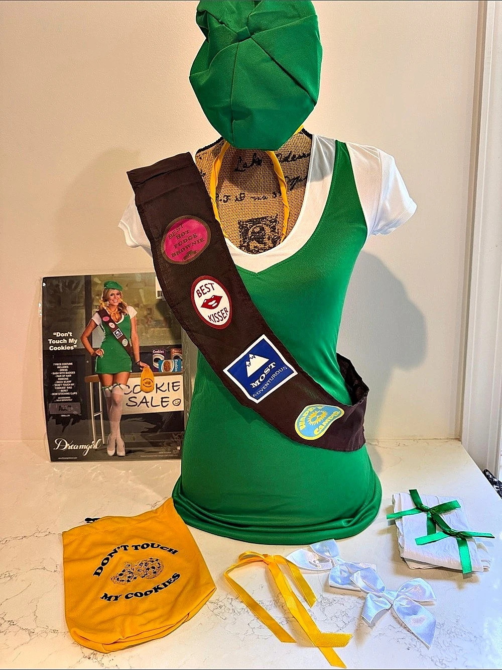Dreamgirl Don't Touch My Cookies Costume Adult Small 2-6